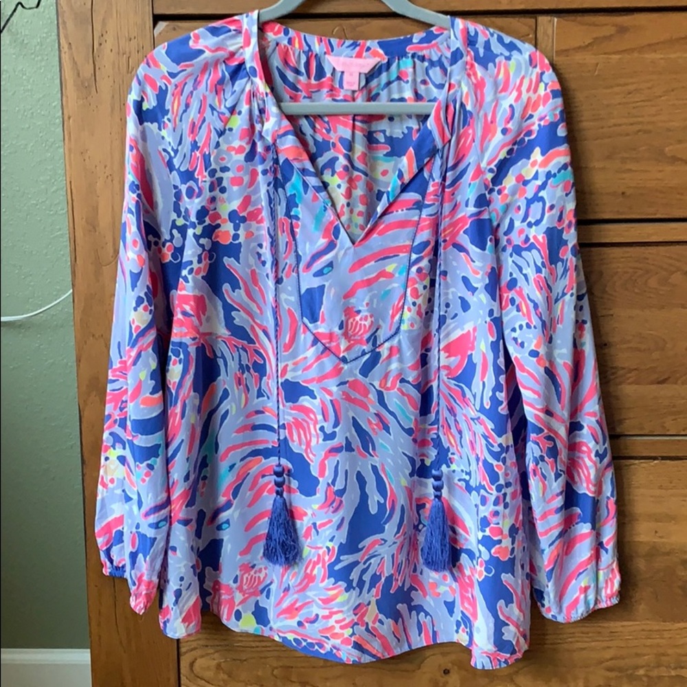 Lilly Pulitzer silk blouse